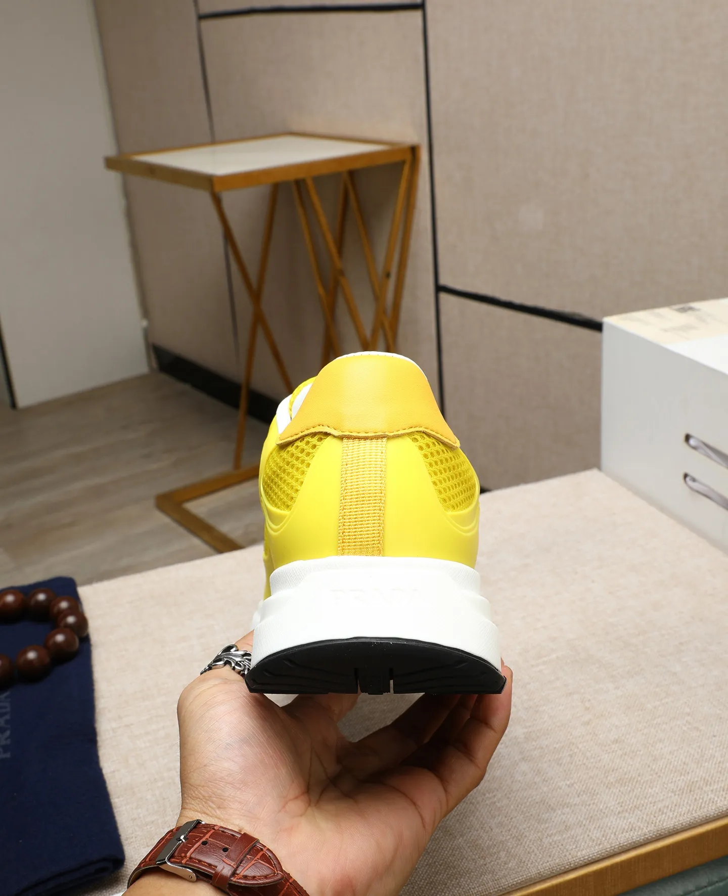 Men's shoes 💰580 [PRADA] Prada - High-end quality original order - Upper: 🔝 silk calfskin, brand canvas cloth, brand metal fasteners - Lining: mesh, foot pads; top-grade cowhide - Outsole: ultra-light TPU foam; molded outsole - Ultra-high quality control·Fine workmanship: highlighted (high-end·luxury·grade) -Size: 38-44 (45 can be customized) Wang